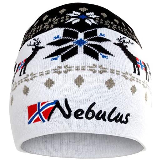 Nebulus berretto unisex infinity, caldo, morbido berretto in stile norvegese, nero , taglia unica