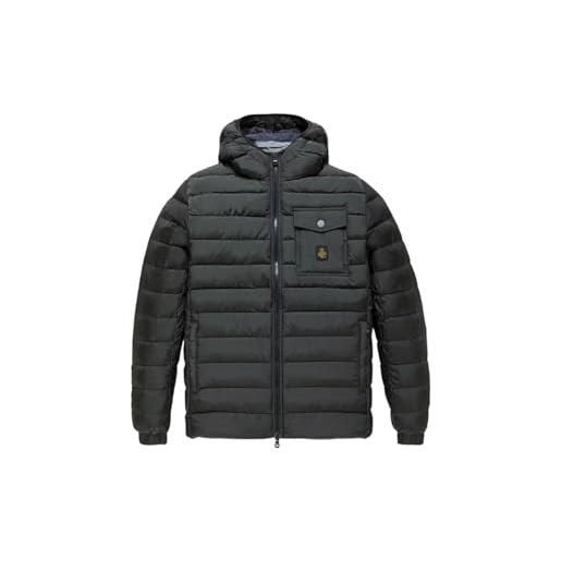 RefrigiWear piumino corto con cappuccio hunter jacket 23airm0g92700ny0185000000 nero