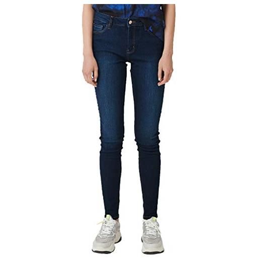 Q/S designed by 45.899.71.3030 jeans skinny, blu (blue denim 58z6), no aplica (taglia produttore: 32/l32) donna