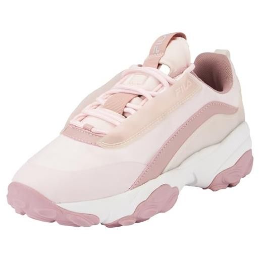 Scarpe fila nere con scritta outlet rosa