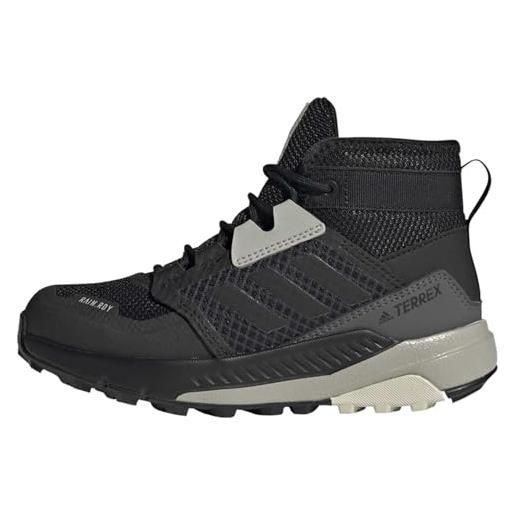 adidas terrex trailmaker mid rain. Rdy hiking shoes, scarpe da escursionismo unisex - bambini e ragazzi, core black core black alumina, 30.5 eu