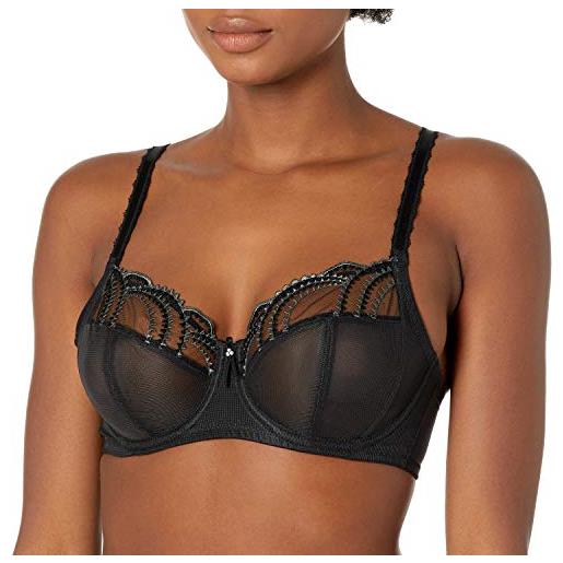 Wacoal women's plus size evocative edge full figure underwire bra, black, 38h