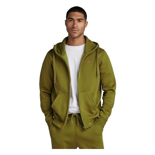 G-STAR RAW premium core hooded zip thru sweater donna , marrone (tobacco d16122-c235-248), xl