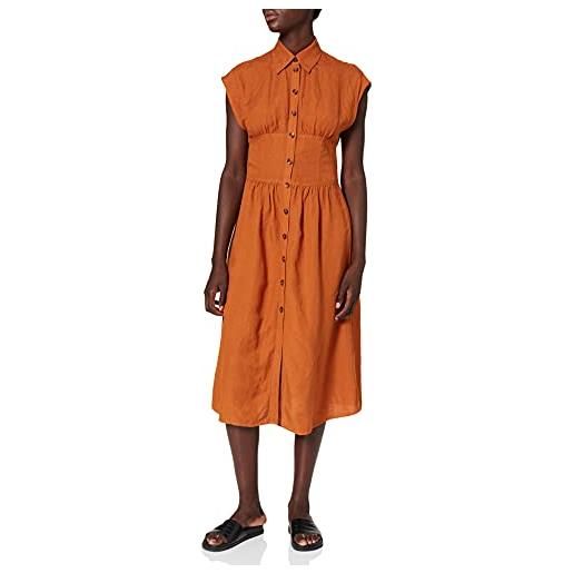 Sisley 4ja55vho7, vestito donna, arancione 37d. , 46 it