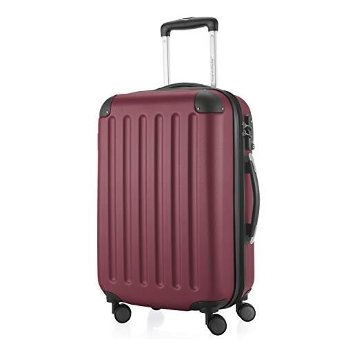 Hauptstadtkoffer - spree - bagaglio a mano, valigia rigida, trolley espandibile, 4 ruote doppie, tsa, 55 cm, 42 litri, borgogna