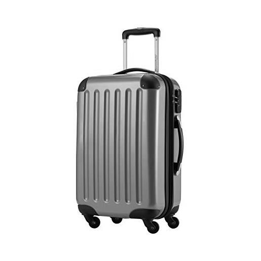 Hauptstadtkoffer bagaglio a mano rigida alex, taglia 55 cm, 42 litri, colore argento