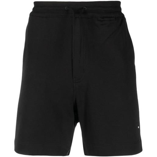 Y-3 shorts sportivi con stampa - nero