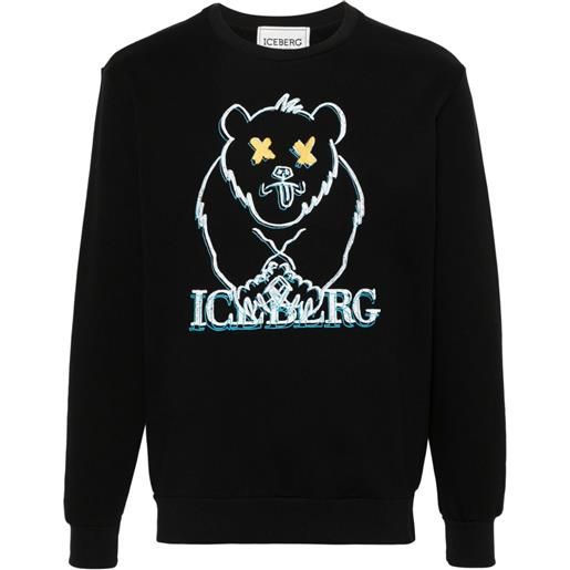 Iceberg t-shirt con stampa - nero