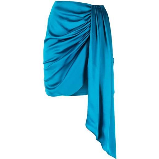 Simkhai minigonna mae drappeggiata - blu