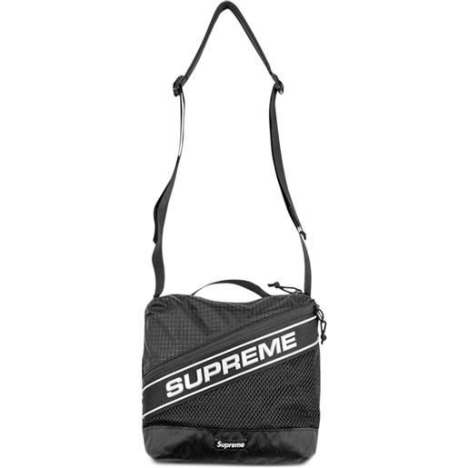Supreme borsa a spalla black con logo - nero