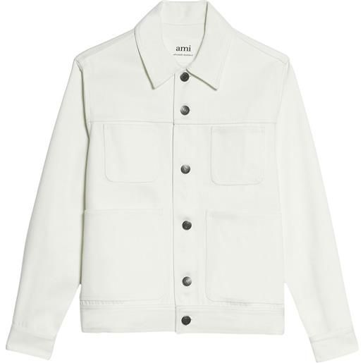 AMI Paris giacca-camicia con bottoni - bianco