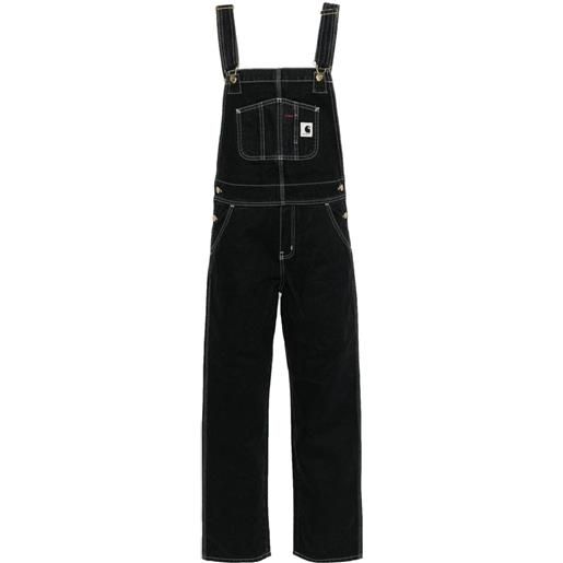 Carhartt WIP salopette w' orlean denim - nero