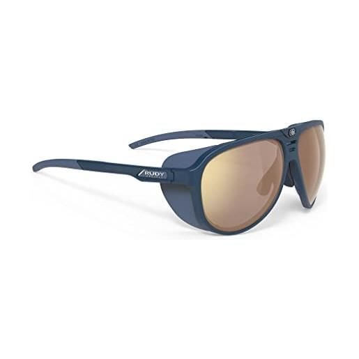 RUDY PROJECT stardash blue navy matte impactx photochromic 2 laser crimson occhiali da sole, talla única unisex-adulto