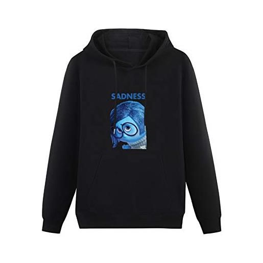 ujff lightweight hoodie inside out sadness character cotton blend sweatshirts 3xl