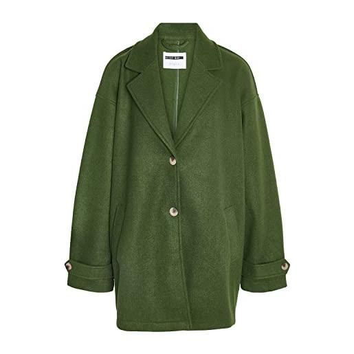 Noisy may nmalicia ls oversize blazer curve noos cappotto, verde combo, 52 donna