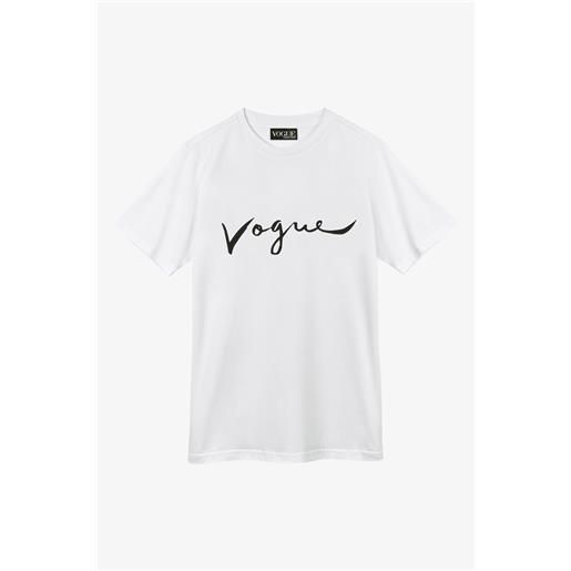 VOGUE Collection t-shirt vogue icons bianca con logo stampato nero