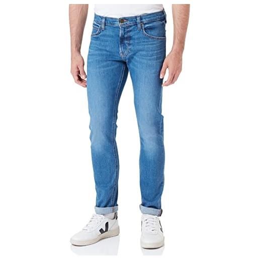 Lee portello jeans, blue shadow mid, 48 it (34w/32l) uomo