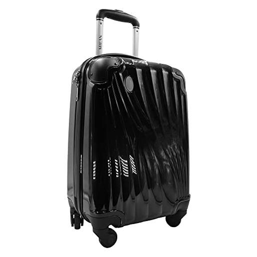 AC Milan 14521, bagaglio a mano unisex adulto, nero, bagaglio a mano da 50 8 cm
