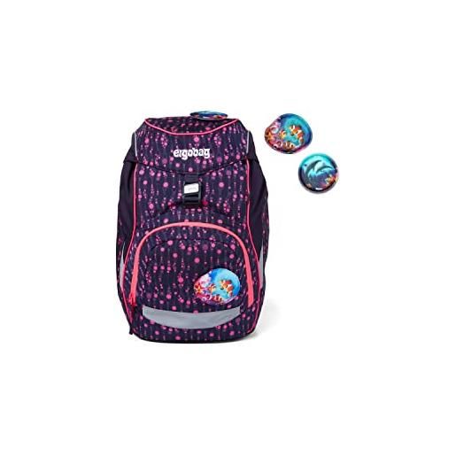 ergobag prime school backpack single - zaino giovanile, unisex, multicolor, 