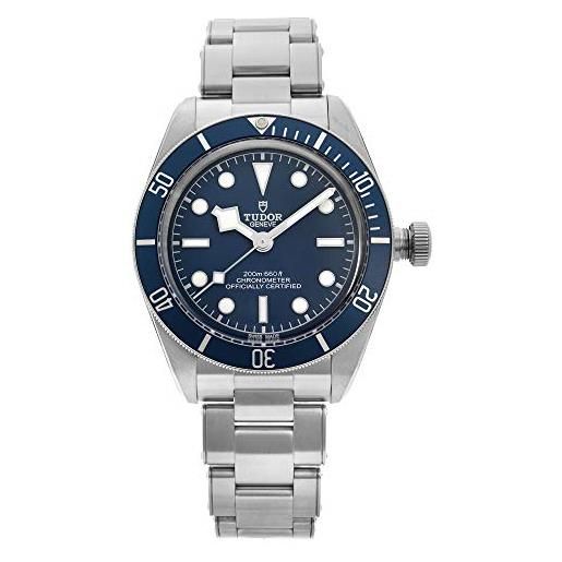 Tudor black bay fifty-eigh s m79030b-0001 - orologio automatico da uomo in acciaio con quadrante blu, blu, bracciale