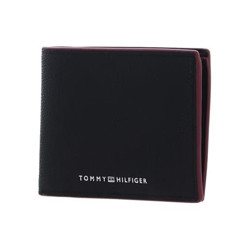 Tommy Hilfiger th struc leather mini cc wallet black
