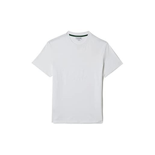 Lacoste th0244 t-shirt, bianco, xs uomo