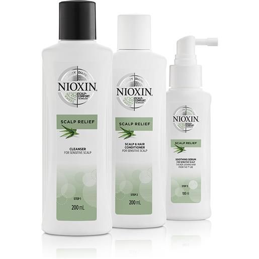 NIOXIN scalp relief system pack rinforzante lenitivo nutriente 3 pz