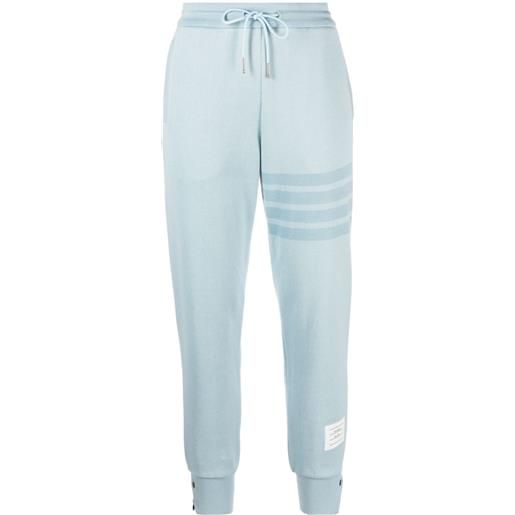Thom Browne pantaloni sportivi con dettaglio a 4 righe - blu