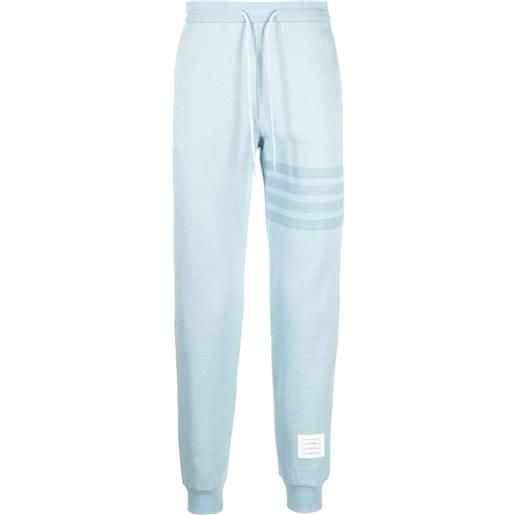 Thom Browne pantaloni sportivi con righe 4-bar - blu