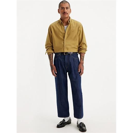 Levi's pantaloni 568™ stay loose accorciati lightweight a pieghe blu / big cap lightweight