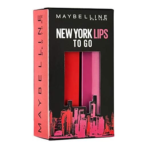 Maybelline new york x-mas set made for all 382 red for me, 376 pink for me, 49 g