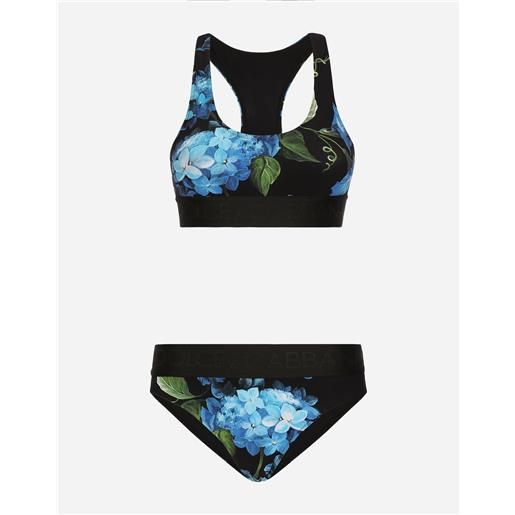 Dolce & Gabbana bikini brassiere stampa fiore campanule