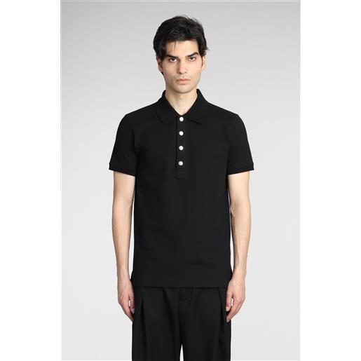 Balmain polo in cotone nero