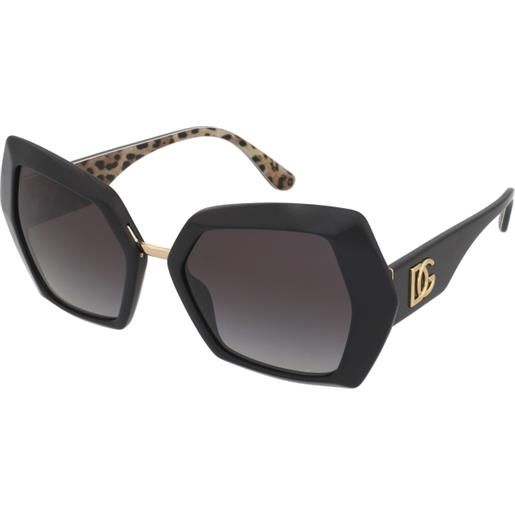 Dolce & Gabbana dg4377 32998g | occhiali da sole graduati o non graduati | plastica | farfalla, esagonale | nero | adrialenti