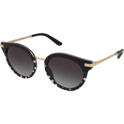 Dolce & Gabbana dg4394 33168g | occhiali da sole graduati o non graduati | plastica | tondi | nero, bianco | adrialenti