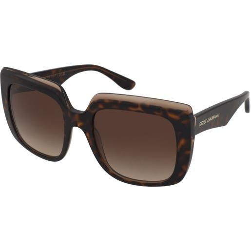 Dolce & Gabbana dg4414 502/13 | occhiali da sole graduati o non graduati | prova online | plastica | quadrati | havana, marrone | adrialenti