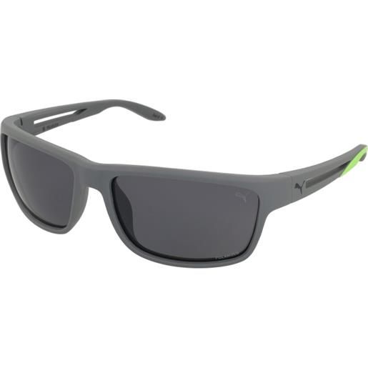 Puma flash ride 2 pu0353s 004 | occhiali da sole sportivi | prova online | plastica | rettangolari | grigio | adrialenti
