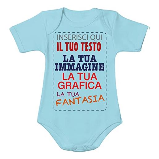 VENEZIANO body neonato cotone personalizzabile neonato - neonata con stampa personalizzata su richiesta 100% made in italy