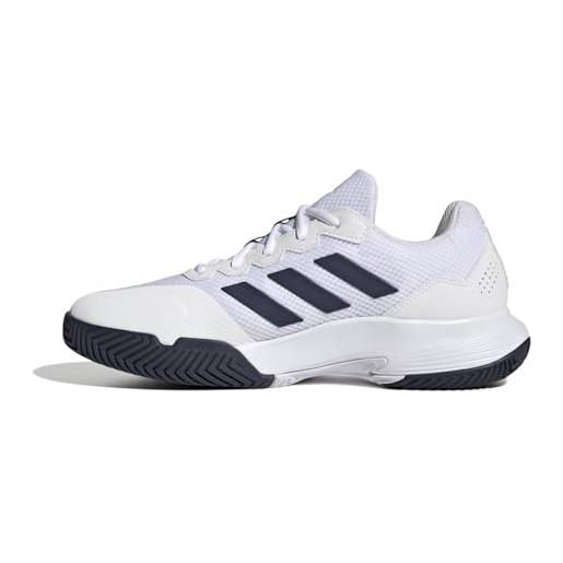 adidas gamecourt 2 omnicourt, scarpe da ginnastica uomo, ftwr white/grey two/ftwr white, 42 eu