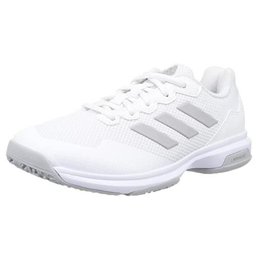 adidas gamecourt 2 omnicourt, scarpe da ginnastica uomo, nuvola bianco grigio due nuvole bianco, 37 1/3 eu
