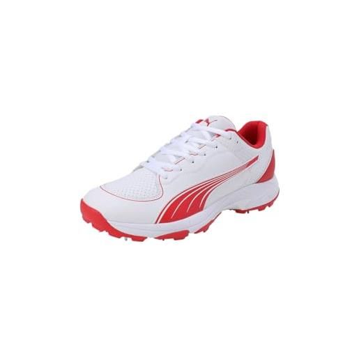 PUMA spike 24.2, scarpe da ginnastica uomo, bianco rosso, 44 eu