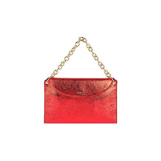 caneva, pochette/borsa da sera donna, colore: rosso
