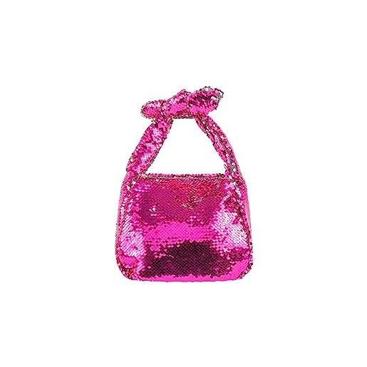 nelice, borsa metallica donna, colore: rosa