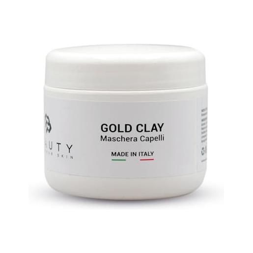 Blor gold clay hair mask 250ml - ripara e idrata i capelli danneggiati con argilla e aminoacidi essenziali - formula avanzata per capelli sani e splendenti