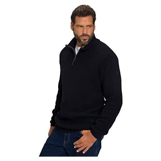 JP 1880 abbigliamento da sci, troyer, maglia, distintivo maglione, nero, xxx-large uomo