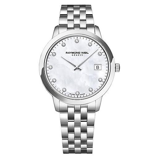 Raymond Weil orologio analogico al quarzo svizzero donna con cinturino in acciaio inossidabile 5385-st-97081