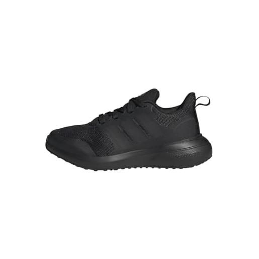 adidas fortarun 2.0 cloudfoam lace, sneakers unisex - bambini e ragazzi, core black ftwr white core black, 40 eu