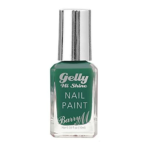 Barry M cosmetici gelly hi shine gel nail paint, verde ombra, jalapeño