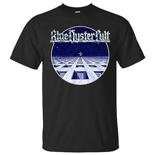 Todl maglietta da uomo blu oyster cult shirt, nero , m