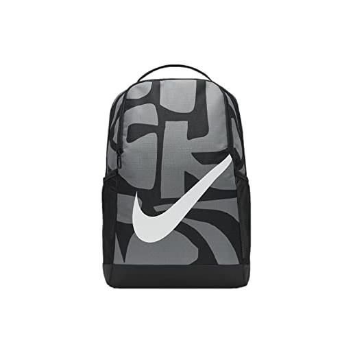 Nike brasilia cat aop zaino nero/grigio fumo/bianco dq5341-010, taglia unica, nero/grigio/bianco, taglia unica, casual